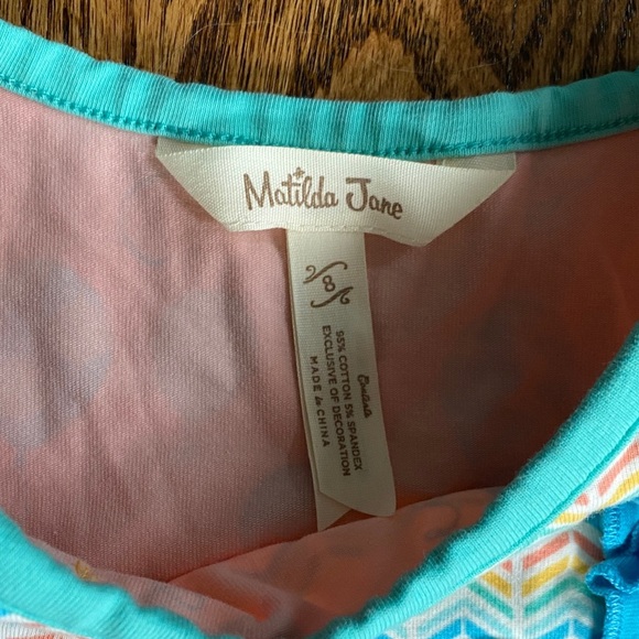 Matilda Jane Dream Chasers balloon dress, size 8. Missing one button, great cond - Picture 4 of 12